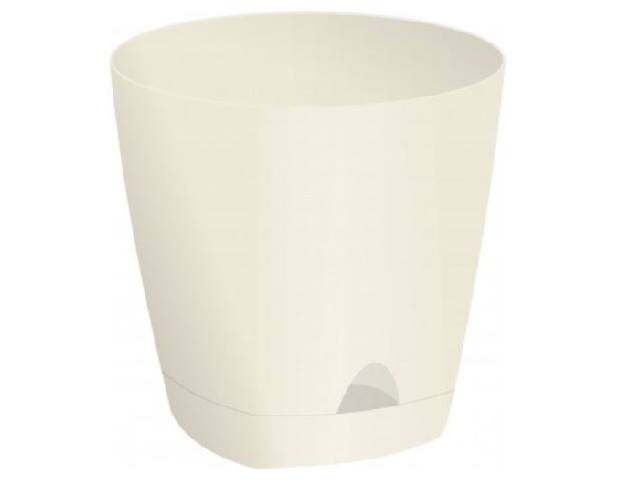 Горшок для цветов AMSTERDAM D 250мм с прикорневым поливом 8 л Сливочный